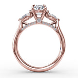 14Kt Rose Gold Bridal Engagement Rings