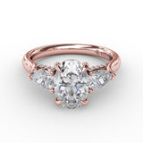 14Kt Rose Gold Bridal Engagement Rings