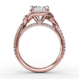 18Kt Rose Gold Bridal Engagement Rings