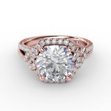 18Kt Rose Gold Bridal Engagement Rings