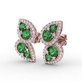 14Kt Rose Gold Color Fashion Earrings