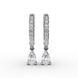 14Kt White Gold Diamond Fashion Earrings