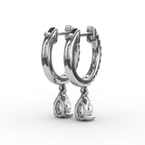 14Kt White Gold Diamond Fashion Earrings