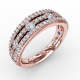 18Kt Rose Gold Diamond Fashion Bands