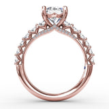 18Kt Rose Gold Bridal Engagement Rings