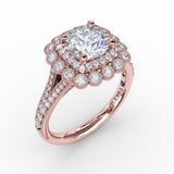 18Kt Rose Gold Bridal Engagement Rings