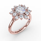 18Kt Rose Gold Bridal Engagement Rings