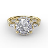 18Kt Yellow Gold Bridal Engagement Rings