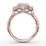 18Kt Rose Gold Bridal Engagement Rings