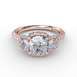 18Kt Rose Gold Bridal Engagement Rings