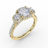 18Kt Yellow Gold Bridal Engagement Rings