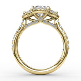 18Kt Yellow Gold Bridal Engagement Rings