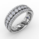 18Kt White Gold Diamond Fashion Bands