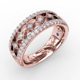 18Kt Rose Gold Diamond Fashion Bands