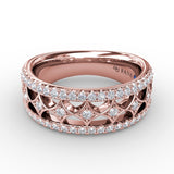 18Kt Rose Gold Diamond Fashion Bands