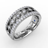 18Kt White Gold Diamond Fashion Bands