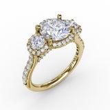 14Kt Yellow Gold Bridal Engagement Rings