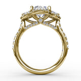 14Kt Yellow Gold Bridal Engagement Rings