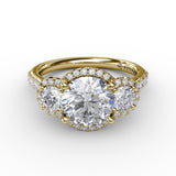 14Kt Yellow Gold Bridal Engagement Rings