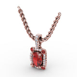 14Kt Rose Gold  Color Fashion Pendants