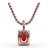 14Kt Rose Gold  Color Fashion Pendants