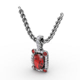 14Kt White Gold  Color Fashion Pendants