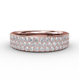 18Kt Rose Gold Diamond Fashion Bands