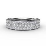 18Kt White Gold Diamond Fashion Bands