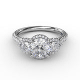 18Kt White Gold Bridal Engagement Rings