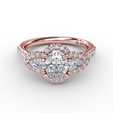 18Kt Rose Gold Bridal Engagement Rings