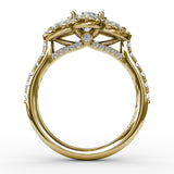 18Kt Yellow Gold Bridal Engagement Rings