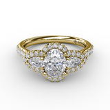 18Kt Yellow Gold Bridal Engagement Rings