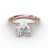 18Kt Rose Gold Bridal Engagement Rings