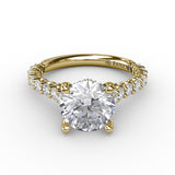 18Kt Yellow Gold Bridal Engagement Rings