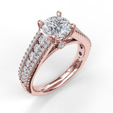 18Kt Rose Gold Bridal Engagement Rings