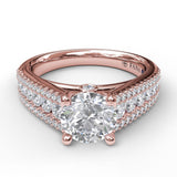 18Kt Rose Gold Bridal Engagement Rings