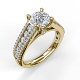 18Kt Yellow Gold Bridal Engagement Rings