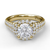 18Kt Yellow Gold Bridal Engagement Rings