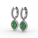 14Kt White Gold Color Fashion Earrings