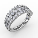 14Kt White Gold Diamond Fashion Bands