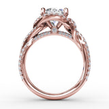 18Kt Rose Gold Bridal Engagement Rings