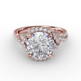 18Kt Rose Gold Bridal Engagement Rings