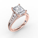 18Kt Rose Gold Bridal Engagement Rings