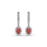 14Kt White Gold Color Fashion Earrings