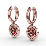 14Kt Rose Gold Color Fashion Earrings