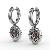 14Kt White Gold Color Fashion Earrings