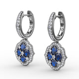 14Kt White Gold Color Fashion Earrings