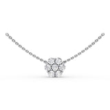 14Kt White Gold Diamond Fashion Necklaces