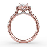 18Kt Rose Gold Bridal Engagement Rings