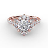 18Kt Rose Gold Bridal Engagement Rings